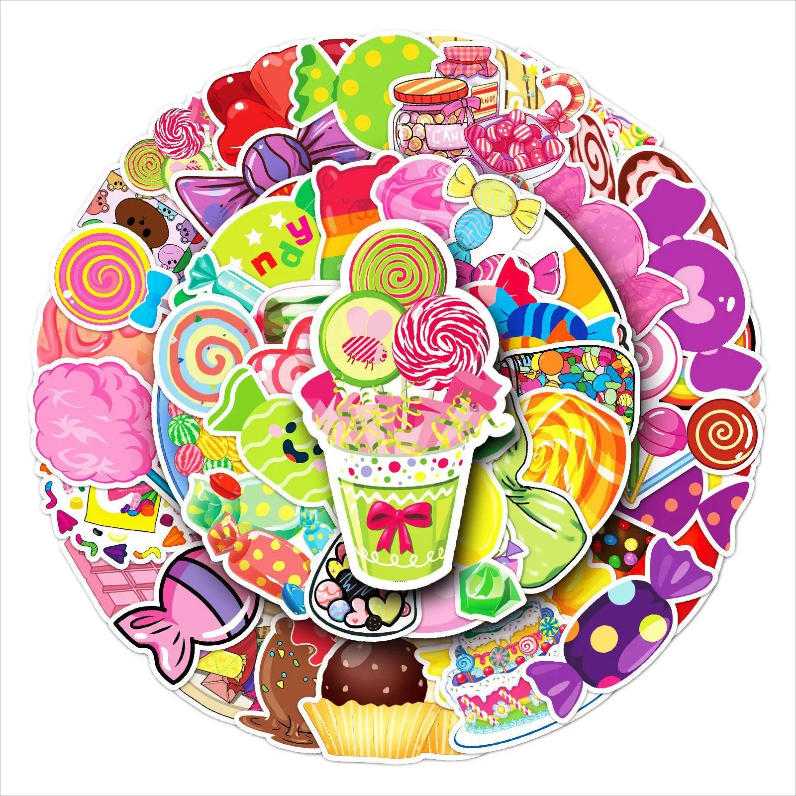 Candy Stickers Cartoon Graffiti Car Laptop Notebooks Aesthetic Things Kids Toys Moto Motorcycle Decals Bicycle Bike Stationery
Candy Stickers Cartoon Graffiti Car Laptop Notebooks Aesthetic Things Kids Toys Moto Motorcycle Decals Bicycle Bike Stationery