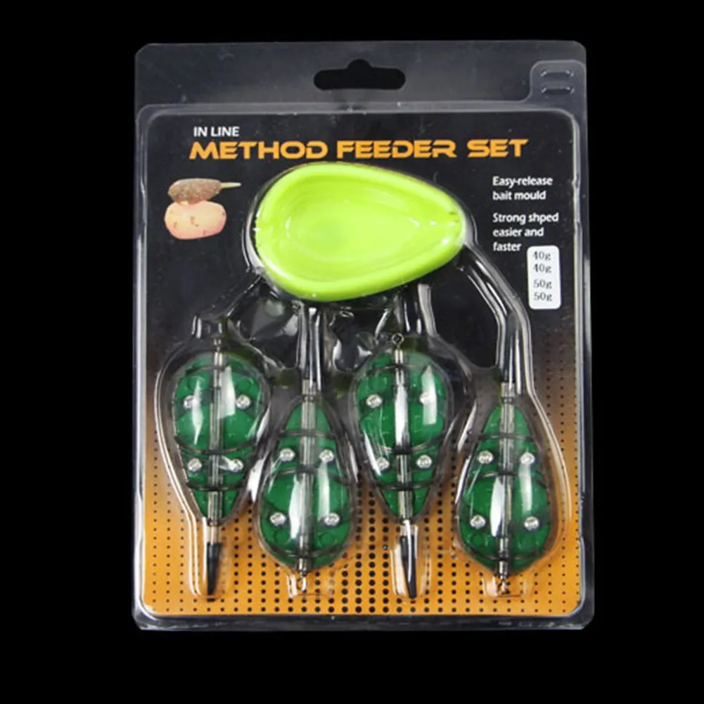 4* Nline Method Feeders With Mould Set For Carp Foshing Tackle Tools Portable 30g 40g 50g 60g Carp Fishing Feeder Parts
4* Nline Method Feeders With Mould Set For Carp Foshing Tackle Tools Portable 30g 40g 50g 60g Carp Fishing Feeder Parts