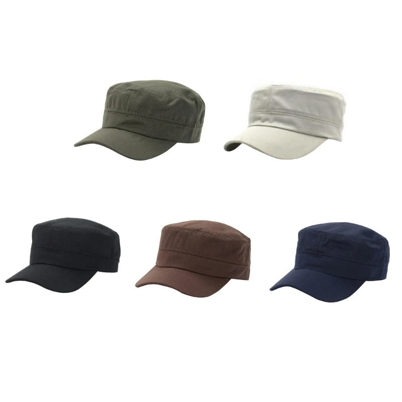 Cotton Military Hat for Women Men Breathable Flat Top Cap Adult Outdoor Sun Protective Hat Universal Peaked Cap Headwear
Cotton Military Hat for Women Men Breathable Flat Top Cap Adult Outdoor Sun Protective Hat Universal Peaked Cap Headwear