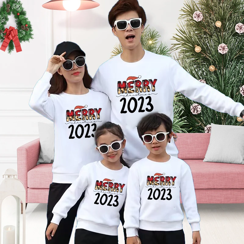Семейный рождественский джемпер Merry 2023, забавный Женский Мужской свитер для детей, свитер для матери, отца, ребенка, мальчика, девочки, подходящая футболка
Семейный рождественский джемпер Merry 2023, забавный Женский Мужской свитер для детей, свитер для матери, отца, ребенка, мальчика, девочки, подходящая футболка