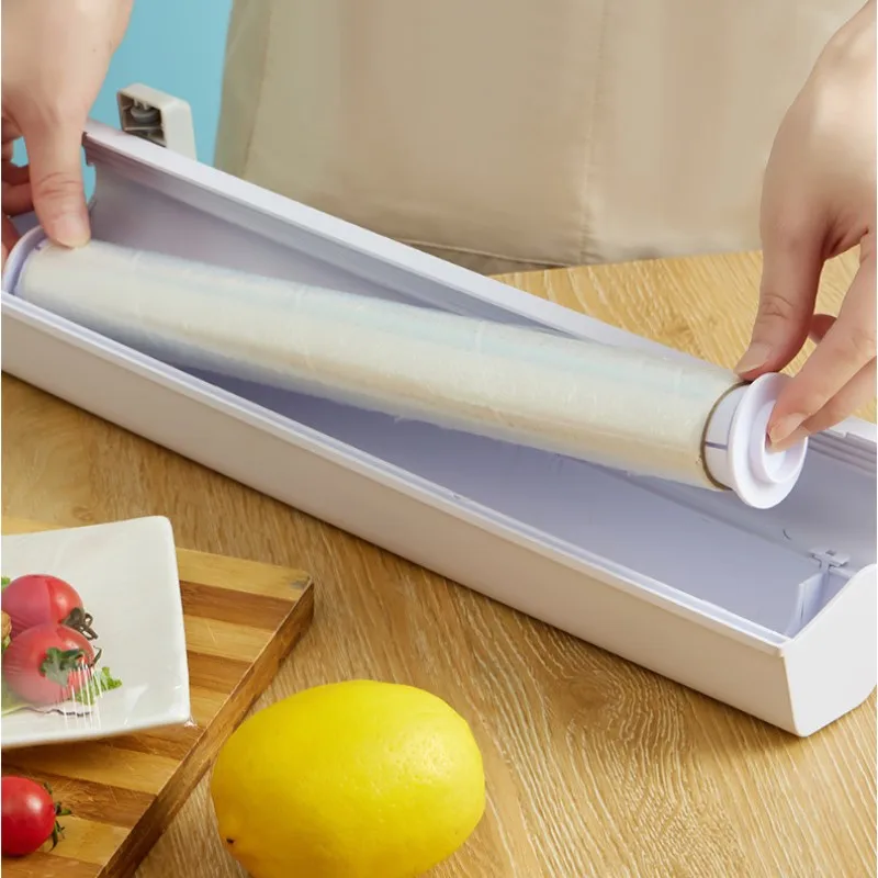 

Диспенсер для пластиковой обертки пищевых продуктов, диспенсер для фиксирующей фольги, резак для фольги, инструмент для обертывания бумаги