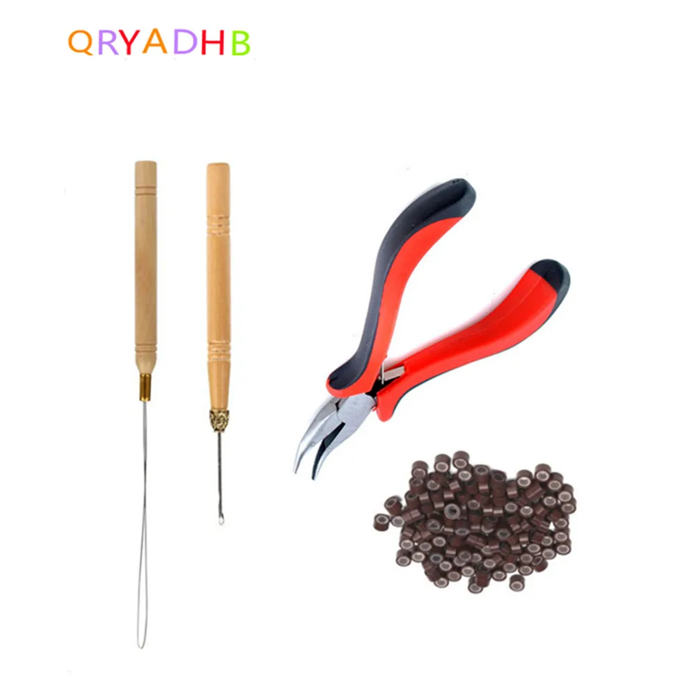 Four-piece Wig Hair Extension Pliers Crochet Silicone Buckle Hair Extension Ring (1 Pliers 2 Wooden Hooks 500 Silicone Buckles)
Four-piece Wig Hair Extension Pliers Crochet Silicone Buckle Hair Extension Ring (1 Pliers 2 Wooden Hooks 500 Silicone Buckles)