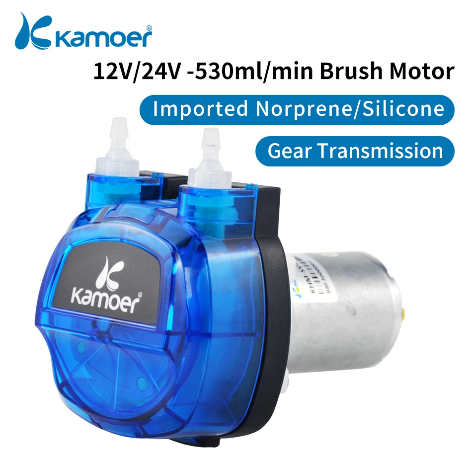 

Kamoer 328SALE KHM 12V/24V Peristaltic Dosing Pump Brushed Motor with Silicon/Norprene Tube for Lab Analysis and Liquid Filling