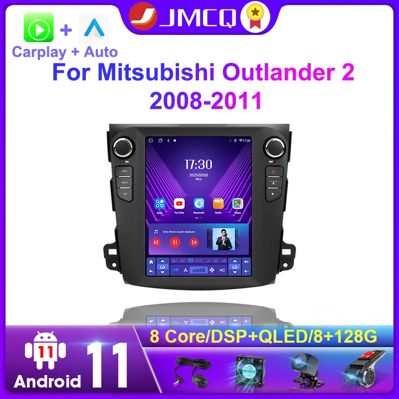 JMCQ Android 11 Автомобильный мультимедийный плеер радио для Mitsubishi Outlander Xl 2 2008-2011