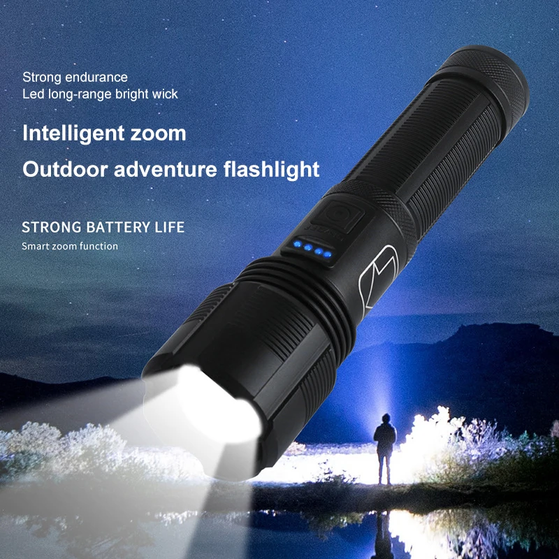 Lampe LED Tactique Ultra Puissante, Étanche, Rechargeable Par USB, Lanterne De Camping Ultra Lumineuse, XHP50 Emergency Bike
Lampe LED Tactique Ultra Puissante, Étanche, Rechargeable Par USB, Lanterne De Camping Ultra Lumineuse, XHP50 Emergency Bike