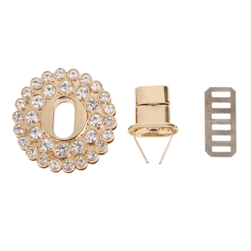 Women for rhinestone Metal DIY Clasp Turn Twist Lock For Handbag Shoulder Bag Pu 
Women for rhinestone Metal DIY Clasp Turn Twist Lock For Handbag Shoulder Bag Pu