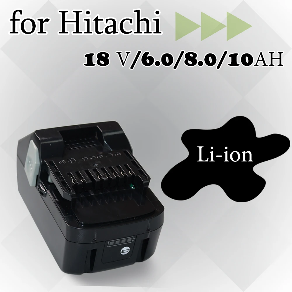 18V 6.0Ah 8.0Ah 10.0Ah Li-ion Battery for Hitachi Cordless Power Tools for BSL1850 BSL1860 BCL1815 EBM1830 BSL1840 33
18V 6.0Ah 8.0Ah 10.0Ah Li-ion Battery for Hitachi Cordless Power Tools for BSL1850 BSL1860 BCL1815 EBM1830 BSL1840 33