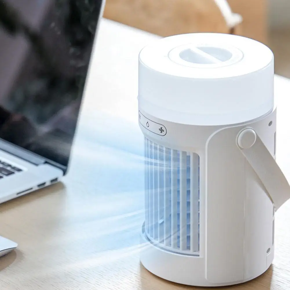 Portable Water Cooling Air Conditioner Fan Desktop Mini Air Cooler Humidifier Fan Bedroom Color Changing Night Light Sleep Fan
Portable Water Cooling Air Conditioner Fan Desktop Mini Air Cooler Humidifier Fan Bedroom Color Changing Night Light Sleep Fan