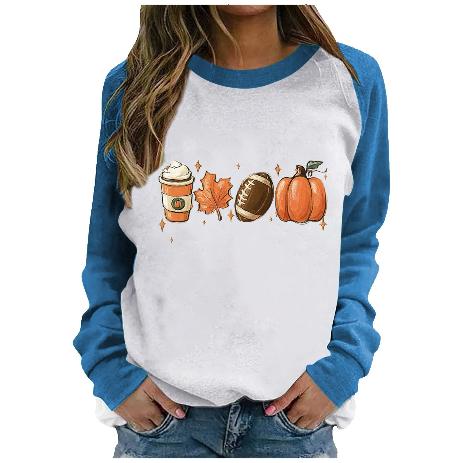 Women Autumn Tops Long Sleeve Crewneck Sweatshirt Casual Loose Fit Pollover Pumpkin Coffee Autumn Fall Thanksgiving Tees
Women Autumn Tops Long Sleeve Crewneck Sweatshirt Casual Loose Fit Pollover Pumpkin Coffee Autumn Fall Thanksgiving Tees