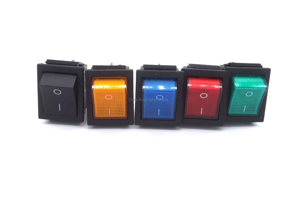 5Pcs Latching Rocker Switch Power Switch I/O 4 Pins and 6 Pins With Light 16A 250VAC 20A 125VAC KCD4
5Pcs Latching Rocker Switch Power Switch I/O 4 Pins and 6 Pins With Light 16A 250VAC 20A 125VAC KCD4