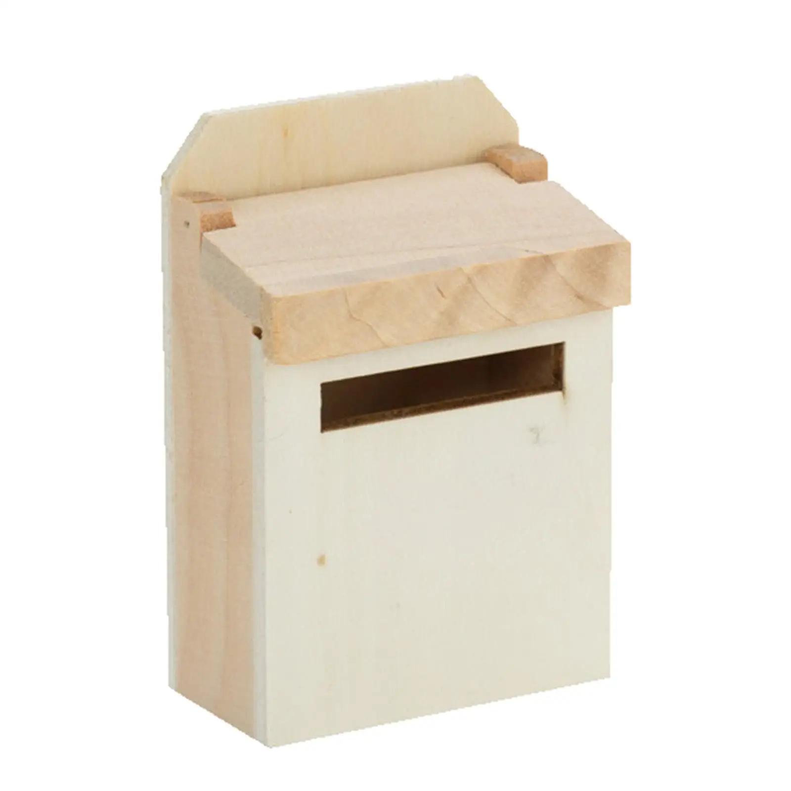 

Деревянный миниатюрный почтовый ящик, почтовый ящик для масштаба 1:12, кукольный домик, Детская кукла