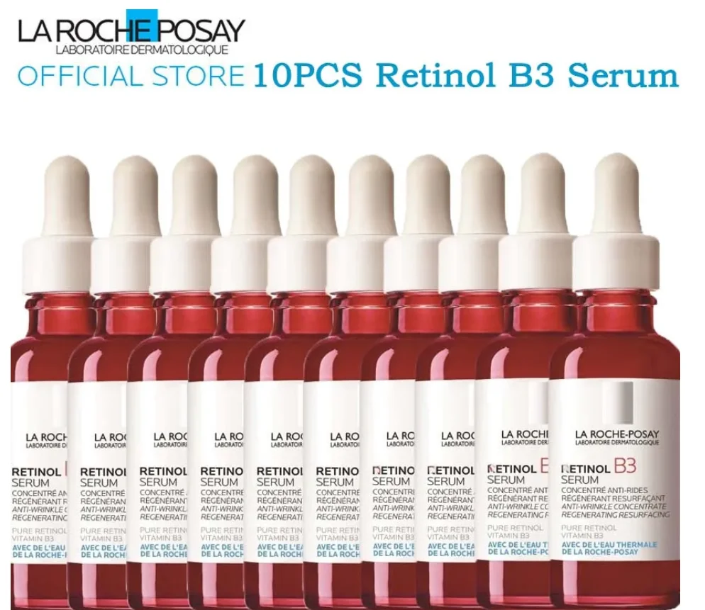 

10PCS La Roche-Posay Retinol Serum Anti Aging Retinol B3 Serum Firming Anti-wrinkle Oil Control Hydrating Face Essence 30ml