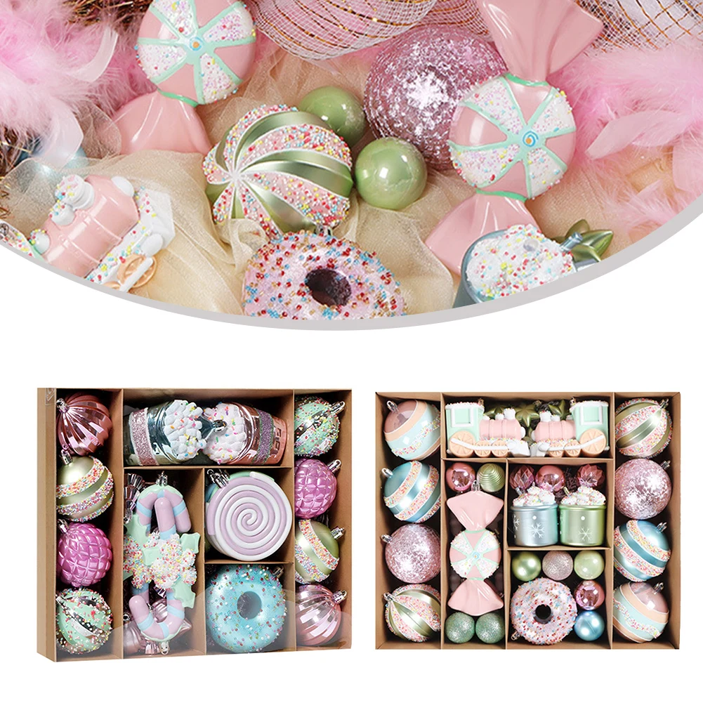 48/70PCS Christmas Ball Ornaments Xmas Tree Hanging Balls Macaroons Decorations For Home Navidad 2023 New Year Gift Noel
48/70PCS Christmas Ball Ornaments Xmas Tree Hanging Balls Macaroons Decorations For Home Navidad 2023 New Year Gift Noel