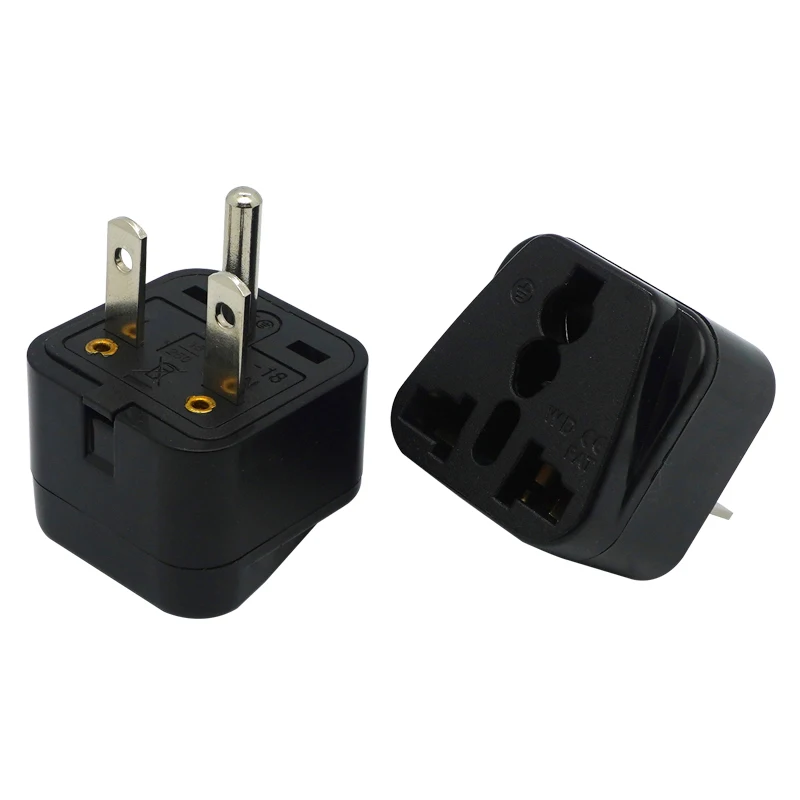 Wholesale Black White 250v 15a copper Universal america Grounded 3 Pin AC Plug US Canada japan Travel Adapter
Wholesale Black White 250v 15a copper Universal america Grounded 3 Pin AC Plug US Canada japan Travel Adapter
