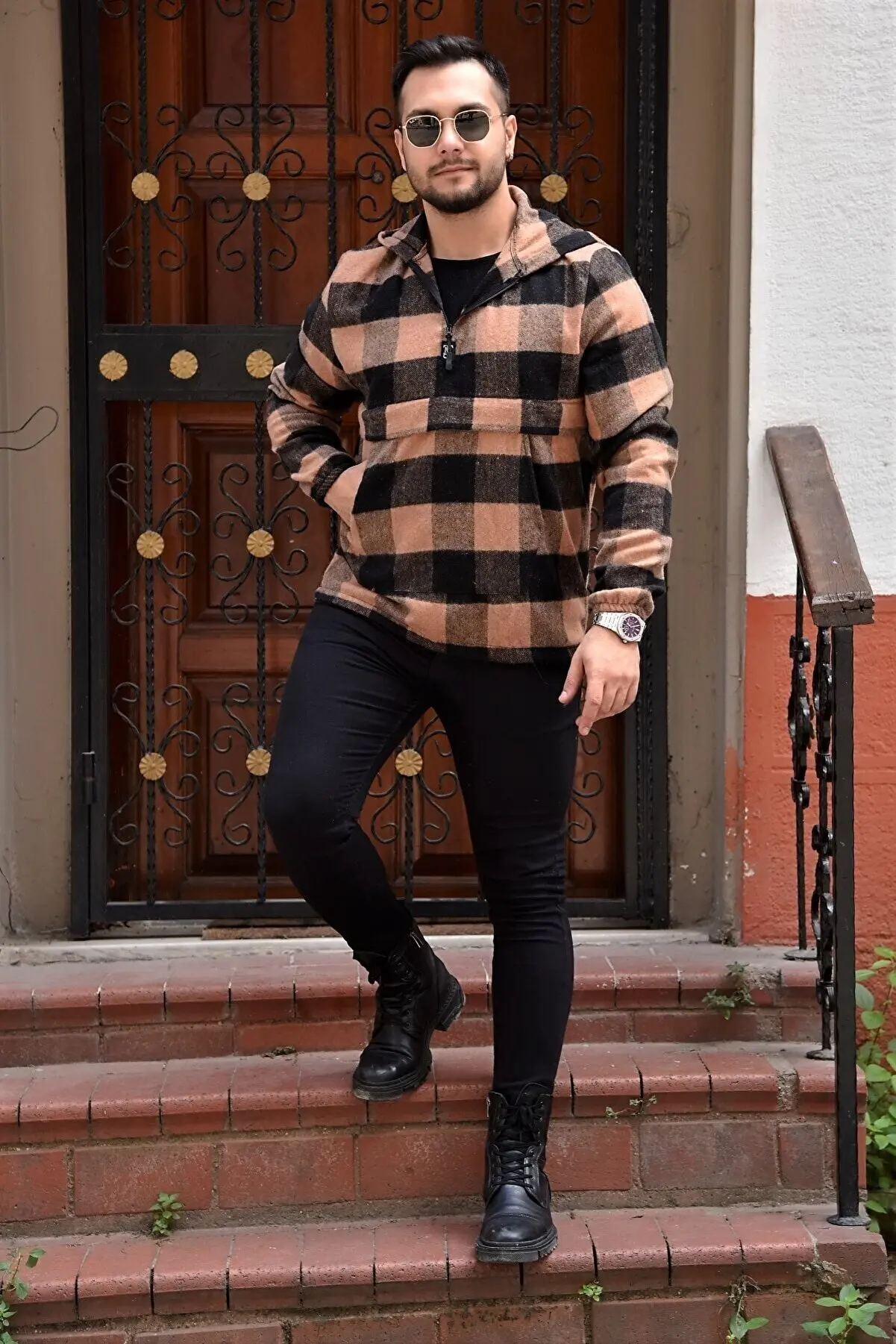Woody Fabric kanebe Pocket Taba Hood Sweatshirt plaid Patterned Hoodie Fashion Sweatshirt For Men Streetwear 144594968 
Woody Fabric kanebe Pocket Taba Hood Sweatshirt plaid Patterned Hoodie Fashion Sweatshirt For Men Streetwear 144594968