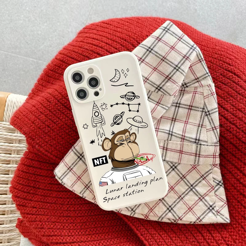 NFT Ape Club head portrait Space Astronauts matte phone case for iphone 14PRO X 11 Max XR 7 8Plus 12 14PLUS 14 13 soft TPU Cover
NFT Ape Club head portrait Space Astronauts matte phone case for iphone 14PRO X 11 Max XR 7 8Plus 12 14PLUS 14 13 soft TPU Cover