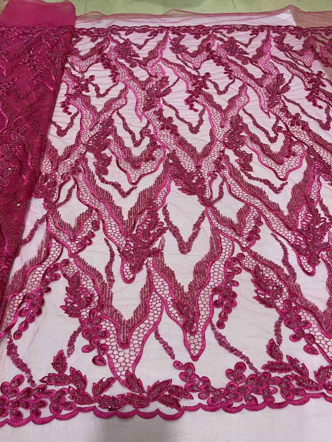 DUOFEIYA 2023 High-Grade Sequin Beads Tulle Embroidery Private Custom Wedding Evening Dresses Lace Fabric 5Yards
DUOFEIYA 2023 High-Grade Sequin Beads Tulle Embroidery Private Custom Wedding Evening Dresses Lace Fabric 5Yards