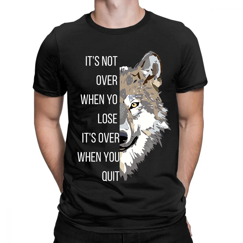 Summer fashion T shirt It's not over when you lose, it's over when you quit, motivation quotes,wolf quotes, gift for friends
Summer fashion T shirt It's not over when you lose, it's over when you quit, motivation quotes,wolf quotes, gift for friends