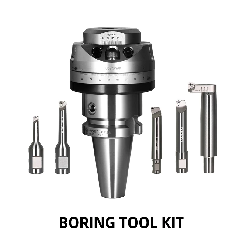 CNC Lathe Boring Tool Set Micro-Adjustable Precision Boring Head BT40 Milling Machine Drill Chuck Boring Bar Tool Kit
CNC Lathe Boring Tool Set Micro-Adjustable Precision Boring Head BT40 Milling Machine Drill Chuck Boring Bar Tool Kit