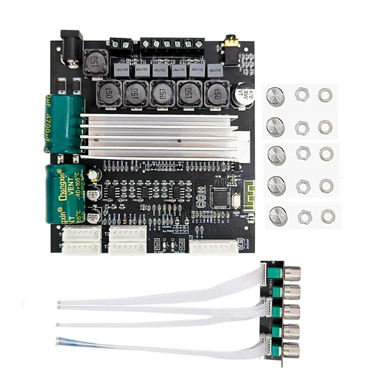 -TB22P Bluetooth5.1 Power Amplifier Board 2.1Channel 2X50W+100W TPA3116D2 Amplifier Module Potentiometer Integrated
-TB22P Bluetooth5.1 Power Amplifier Board 2.1Channel 2X50W+100W TPA3116D2 Amplifier Module Potentiometer Integrated