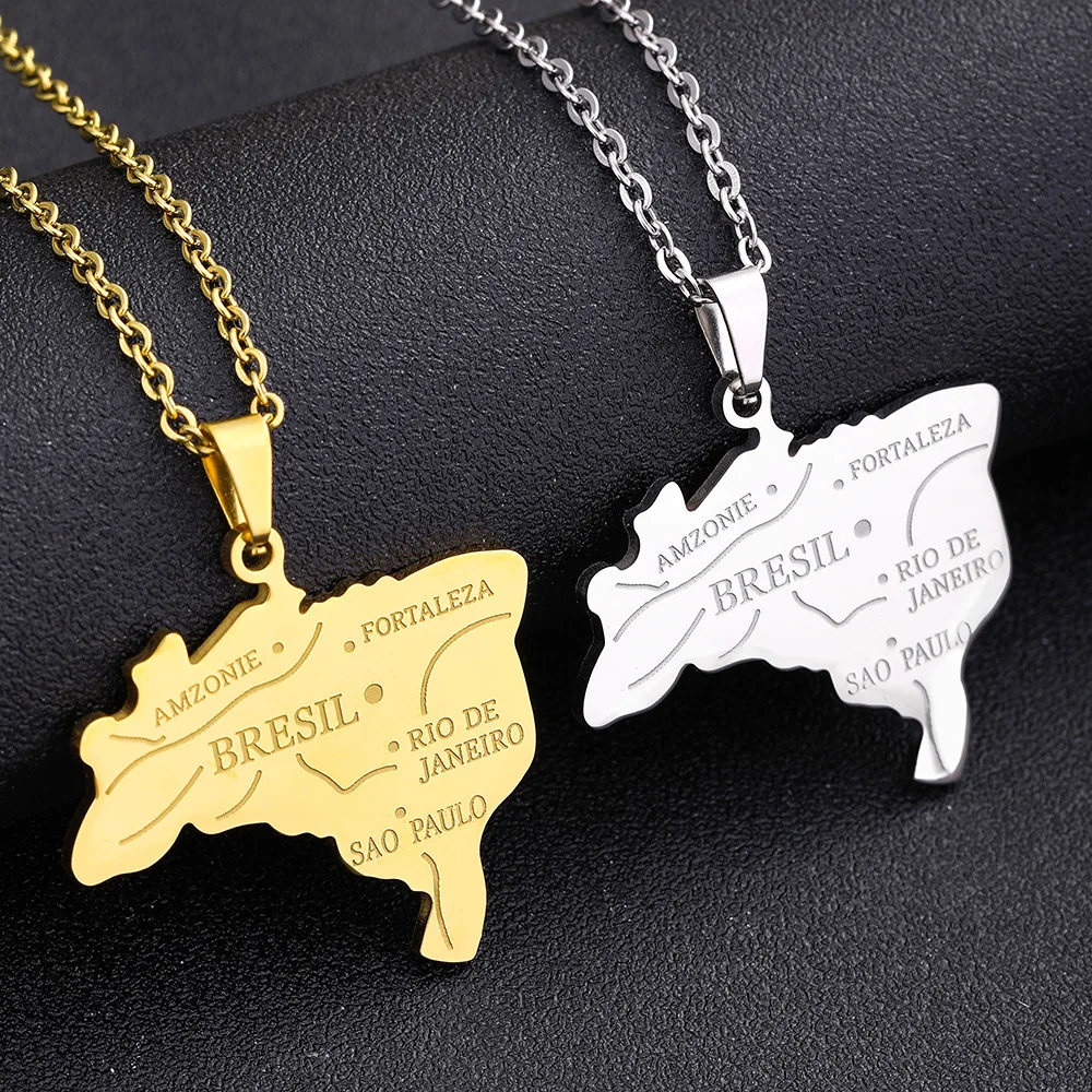 Brazil Map With City Name Pendant Necklaces for men women Brasil Maps Fashion Couple Pendant and Water Necklace Jewelry Gifts
Brazil Map With City Name Pendant Necklaces for men women Brasil Maps Fashion Couple Pendant and Water Necklace Jewelry Gifts