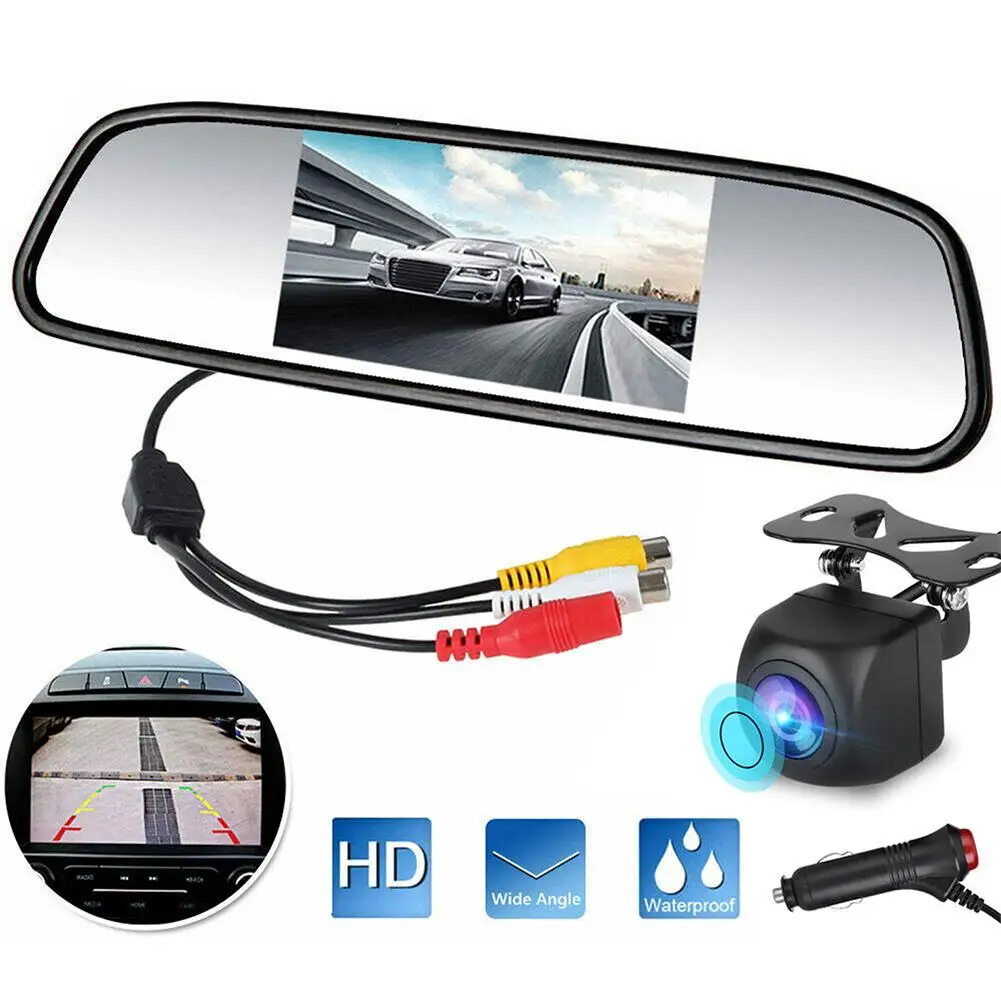 Car Backup Camera Kit 5" TFT LCD Monitor 170° Wide Viewing Angle Night Vision Reverse Parking Camera Waterproof
Car Backup Camera Kit 5" TFT LCD Monitor 170° Wide Viewing Angle Night Vision Reverse Parking Camera Waterproof