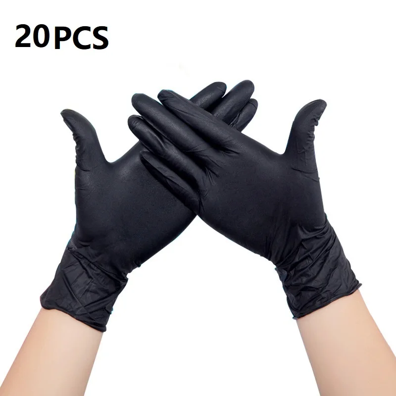 20pcs Nitrile Gloves Latex Disposable Gloves For Household Laboratory Black Gloves Household Kitchen Cleaning Gloves
20pcs Nitrile Gloves Latex Disposable Gloves For Household Laboratory Black Gloves Household Kitchen Cleaning Gloves