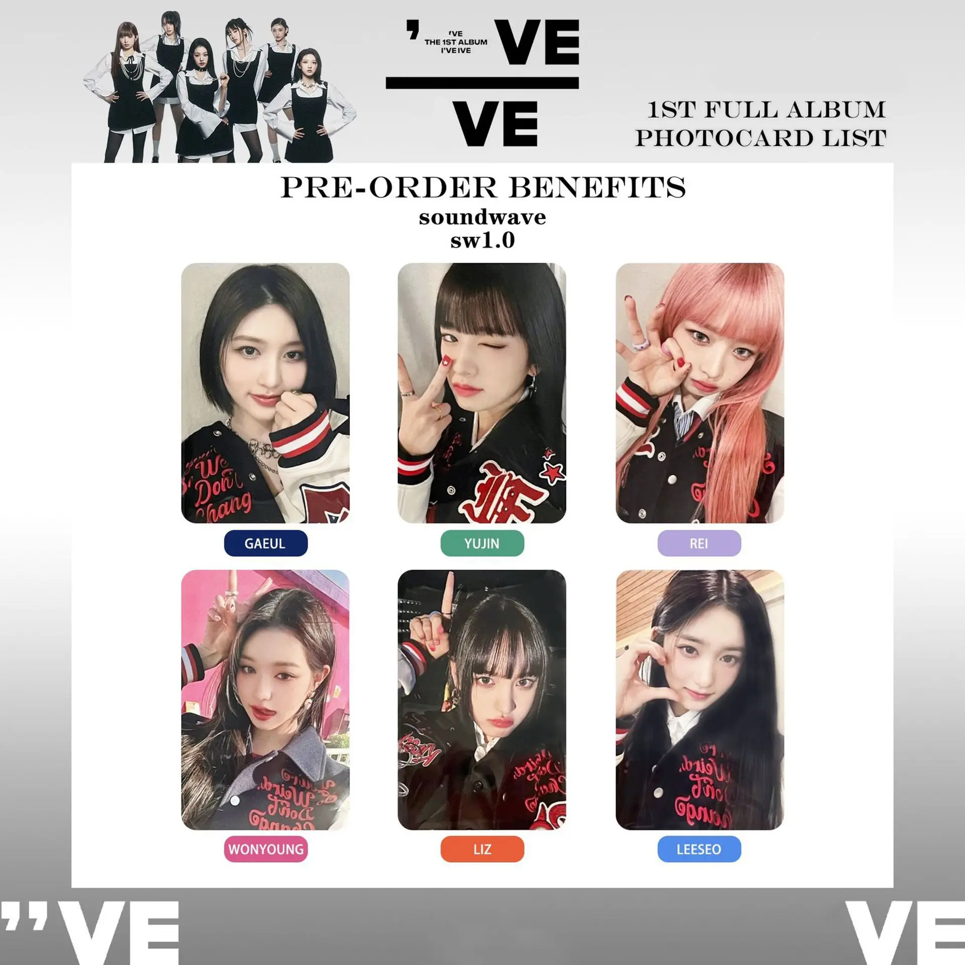 6PCS/set KPOP Stuff IVE SOUND WAVE New Album Girl Group Photocards High Quality HD Photo Card Postcard Fans Collection Gift
6PCS/set KPOP Stuff IVE SOUND WAVE New Album Girl Group Photocards High Quality HD Photo Card Postcard Fans Collection Gift