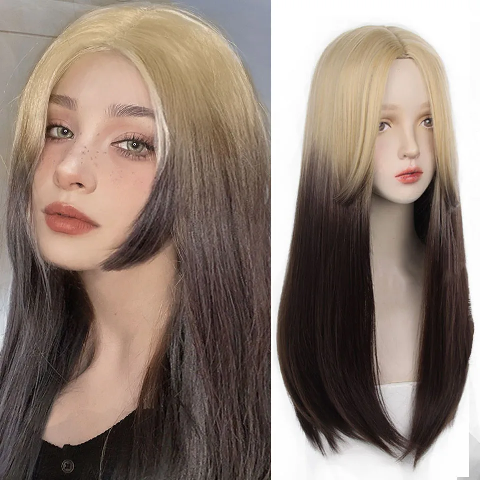 HOUYAN Synthetic Long Straight Hair Girls Bangs Black and Silver Mixed Wigs Cosplay Lolita Wigs Heat Resistant Synthetic Wigs
HOUYAN Synthetic Long Straight Hair Girls Bangs Black and Silver Mixed Wigs Cosplay Lolita Wigs Heat Resistant Synthetic Wigs