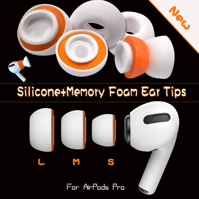 For AirPods Pro Memory Foam Ear Tips Silicone Ear Cushion Replacement Earphone Earpads Earbuds Ear Plug Caps Small Medium
For AirPods Pro Memory Foam Ear Tips Silicone Ear Cushion Replacement Earphone Earpads Earbuds Ear Plug Caps Small Medium