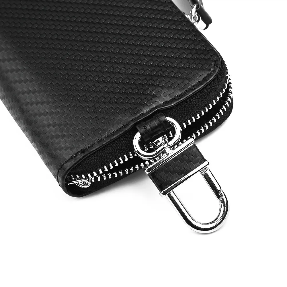 Keyless Key Case PU Leather Parts Pouch RFID 10x6.5x3cm Signal Bag Trim Black Blocker Blocking Cage Car Decor Fob
Keyless Key Case PU Leather Parts Pouch RFID 10x6.5x3cm Signal Bag Trim Black Blocker Blocking Cage Car Decor Fob