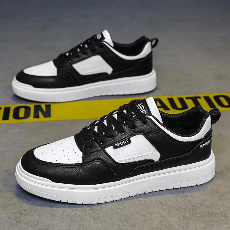 Men Leather Casual Shoes Spring Autumn New Young Man Flat Skate Shoes Street Cool Lace-up Sneaker
Men Leather Casual Shoes Spring Autumn New Young Man Flat Skate Shoes Street Cool Lace-up Sneaker