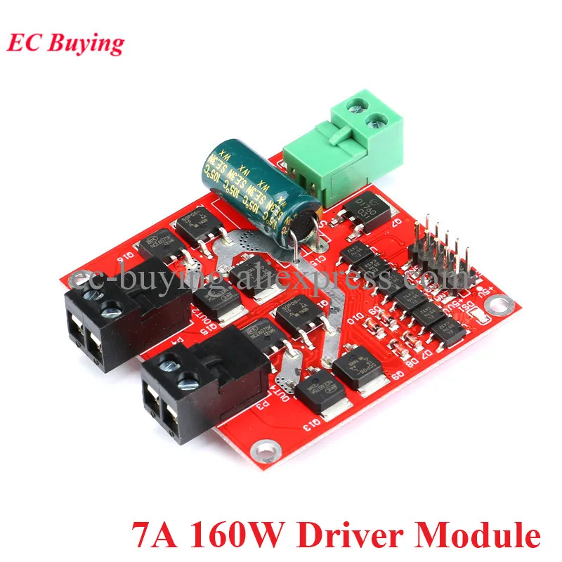 2-канальный CH двойной H-мост модуль драйвера двигателя постоянного тока 7A 160 Вт положительный/отрицательный поворотный ШИМ регулятор оптрон ...
2-канальный CH двойной H-мост модуль драйвера двигателя постоянного тока 7A 160 Вт положительный/отрицательный поворотный ШИМ регулятор оптрон ...
