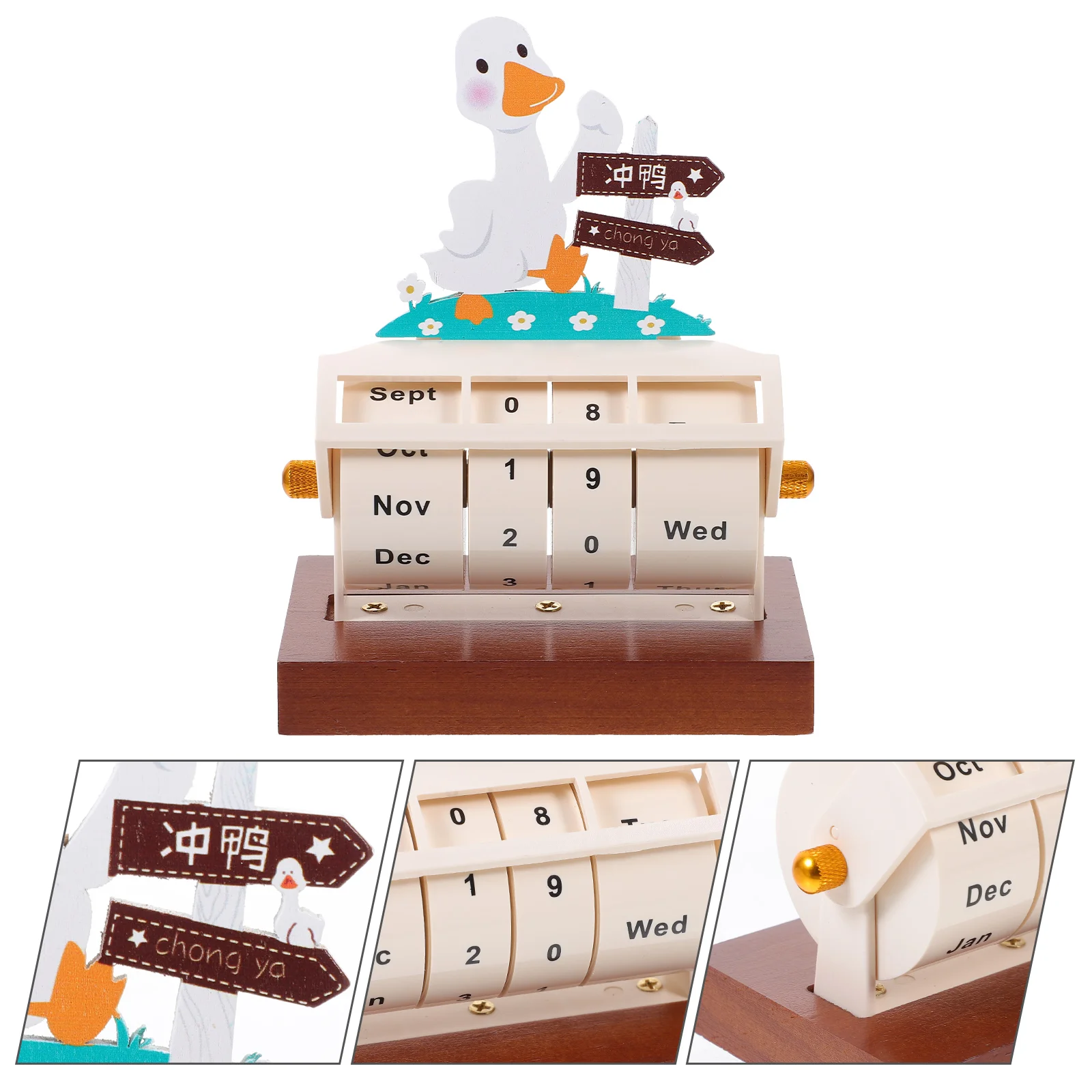 Multifunction Perpetual Calendar Desktop Office Decor Solid Wood Tabletop Standing
Multifunction Perpetual Calendar Desktop Office Decor Solid Wood Tabletop Standing
