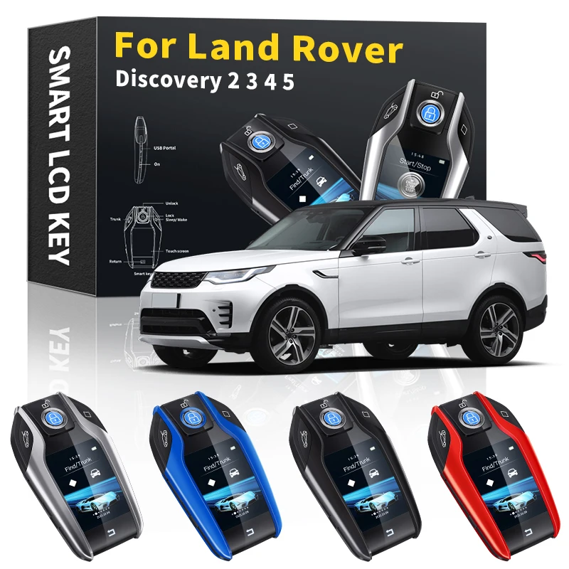 Car Smart LCD Key For Land Rover Discovery 2 3 4 5 Keyles Entry Remote Car Key Modified Smart LCD 2000 2001 2002 2009 2011-2022
Car Smart LCD Key For Land Rover Discovery 2 3 4 5 Keyles Entry Remote Car Key Modified Smart LCD 2000 2001 2002 2009 2011-2022