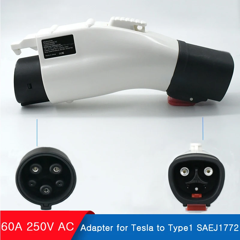 Адаптер зарядного устройства EV для Tesla в type 1 SAEJ1772, для Tesla Model 3/Y/S/X, преобразователь 60 А 250 В переменного тока для быстрой зарядки, для электрич...
Адаптер зарядного устройства EV для Tesla в type 1 SAEJ1772, для Tesla Model 3/Y/S/X, преобразователь 60 А 250 В переменного тока для быстрой зарядки, для электрич...