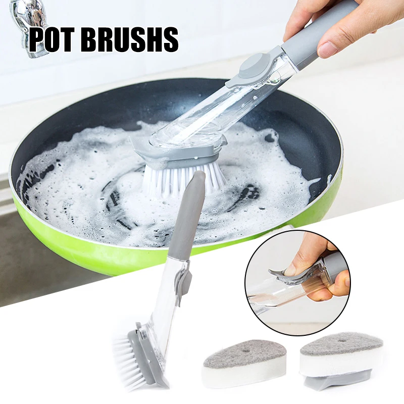 Soap Dispensing Dish Brush With Replacement Heads Washer for Kitchen Sink Soap Dispensing Use Wide Applications Multipurpo
Soap Dispensing Dish Brush With Replacement Heads Washer for Kitchen Sink Soap Dispensing Use Wide Applications Multipurpo