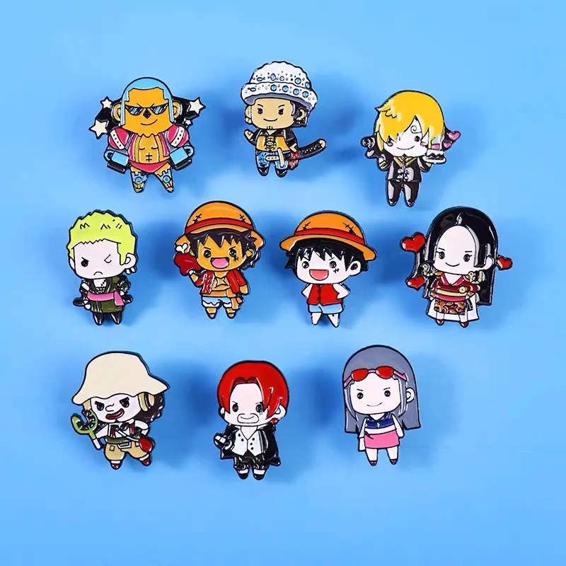 

Anime Lapel Pins for Backpacks Enamel Pin Cartoon One Pieces Brooches Pines Badges Brooches for Briefcase Jewelry Accessories