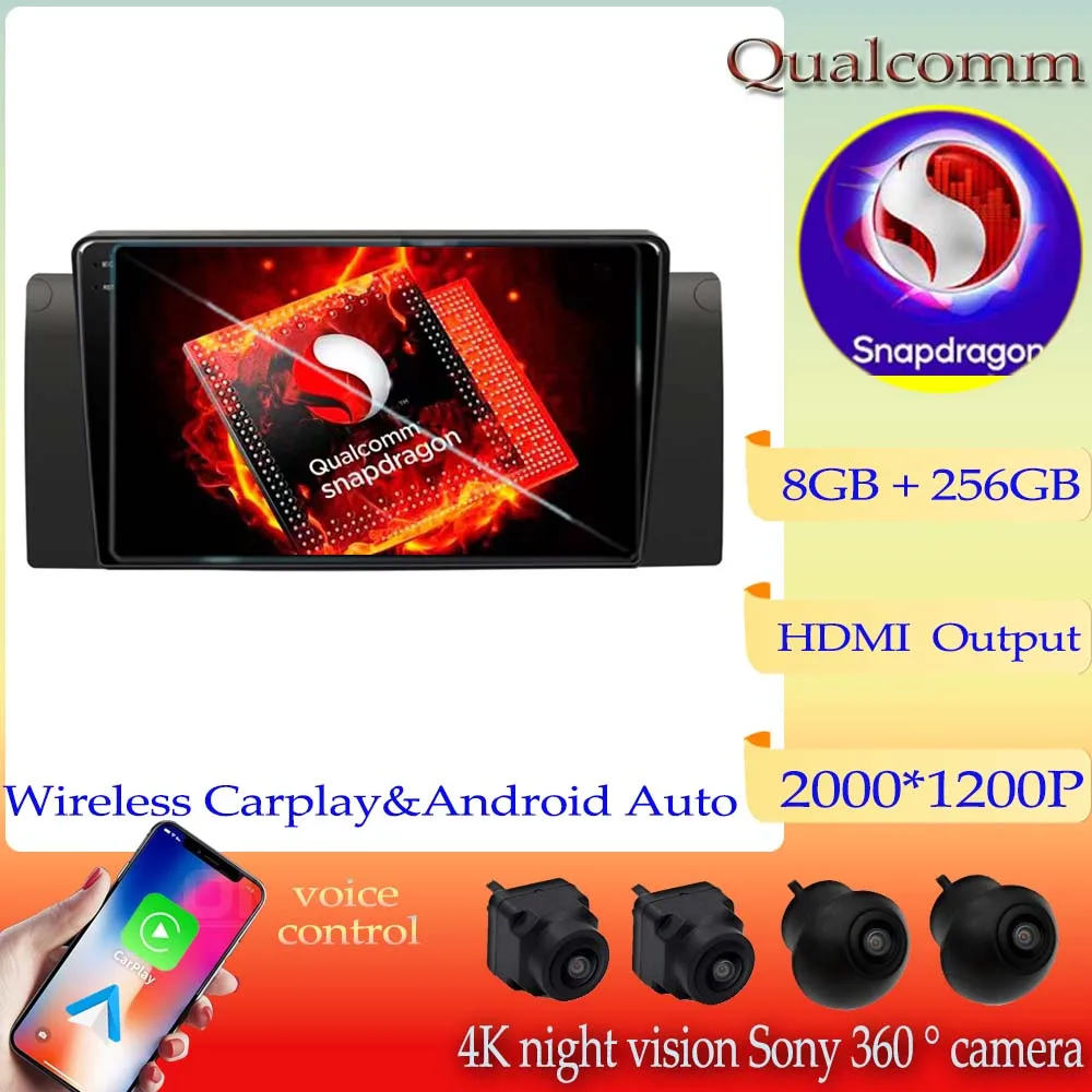 Android 13 Qualcomm Snapdragon головное устройство для BMW E53 X5 M5 автомобильное радио GPS-навигация DVD BT мультимедийные видеоплееры стерео 2din
Android 13 Qualcomm Snapdragon головное устройство для BMW E53 X5 M5 автомобильное радио GPS-навигация DVD BT мультимедийные видеоплееры стерео 2din