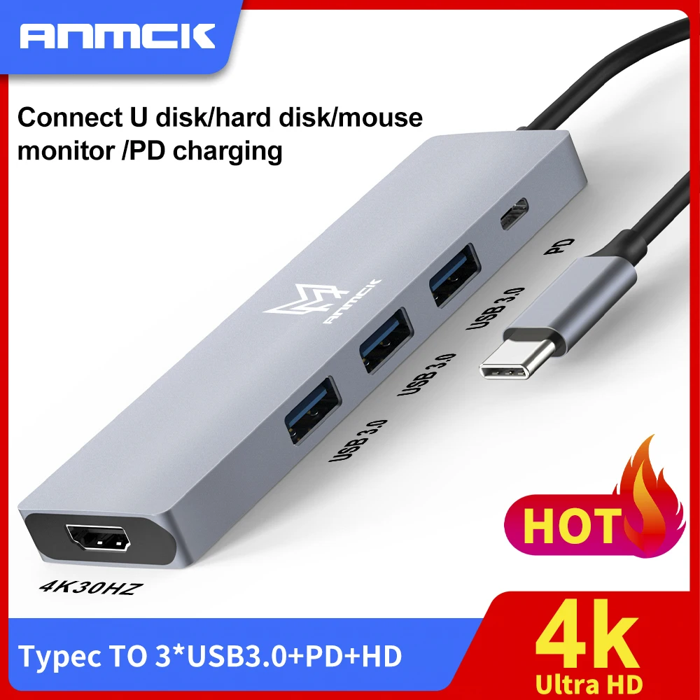 Anmck USB C Hub Type-C to HDMI-Compatible Cable VGA Support PD Fast Charge USB Docking Station For MacBook Pro/Air HUB 3.0 HUB
Anmck USB C Hub Type-C to HDMI-Compatible Cable VGA Support PD Fast Charge USB Docking Station For MacBook Pro/Air HUB 3.0 HUB