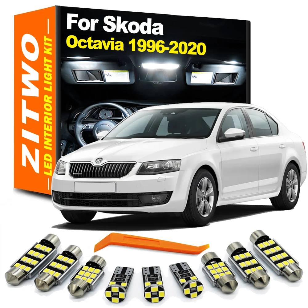 

ZITWO LED Interior Light Bulb Kit For Skoda Octavia MK1 MK2 MK3 I II III A5 A7 1U 1U2 1U5 1Z 1Z3 1Z5 5E 5E3 5E5 1996- 2019 2020