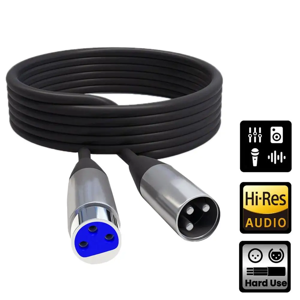 1,5/3 м Xlr микрофонный кабель, 3-контактный штекер-гнездо, аудиокабель, провод, разъем, удлинитель, аксессуары
1,5/3 м Xlr микрофонный кабель, 3-контактный штекер-гнездо, аудиокабель, провод, разъем, удлинитель, аксессуары