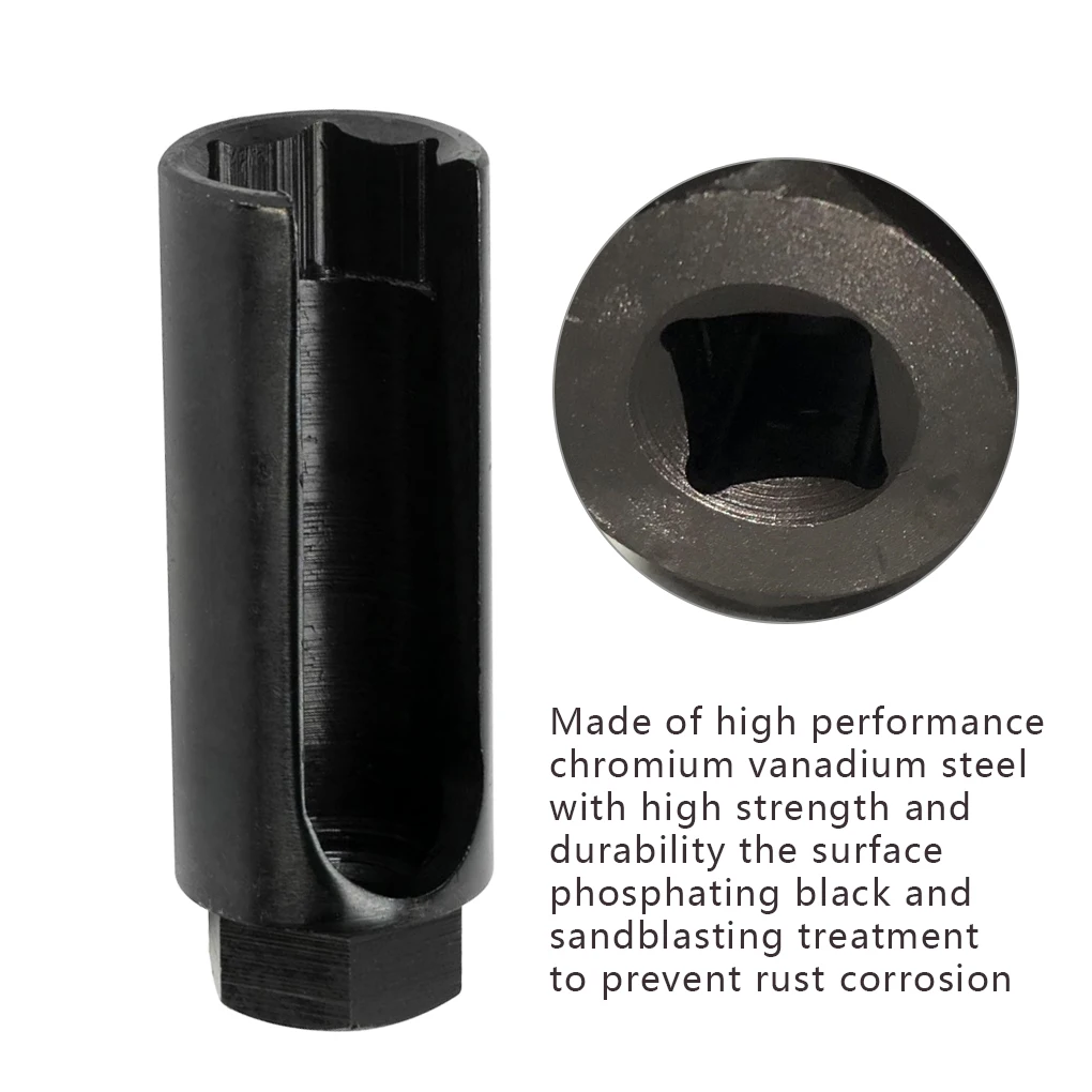 Oxygen Sensor Socket with Side Wire Cutout 3 8 Inch 22mm Universal Vehicle O2 Sensor Offset Socket - Large Side Opening
Oxygen Sensor Socket with Side Wire Cutout 3 8 Inch 22mm Universal Vehicle O2 Sensor Offset Socket - Large Side Opening
