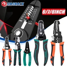 Multifunctional Wire Strippers Cutter Multi-function Nippers Sharp-nosed Peeling Pliers Electric Cable Electrician CrimpingTool