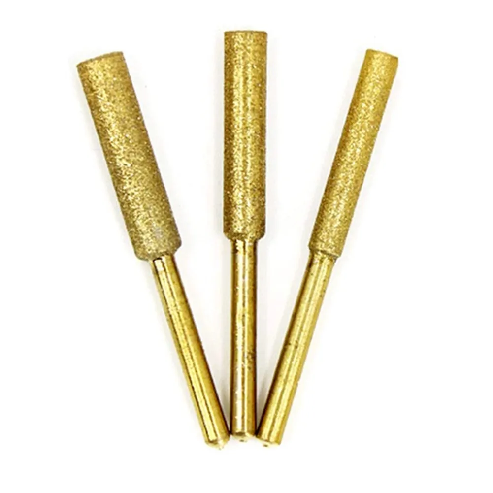 3Pcs Diamond Coated Cylindrical Burr 4-5.5mm Chainsaw Sharpener Stone File Carving Grinding Tools Silver/Pink Newly
3Pcs Diamond Coated Cylindrical Burr 4-5.5mm Chainsaw Sharpener Stone File Carving Grinding Tools Silver/Pink Newly