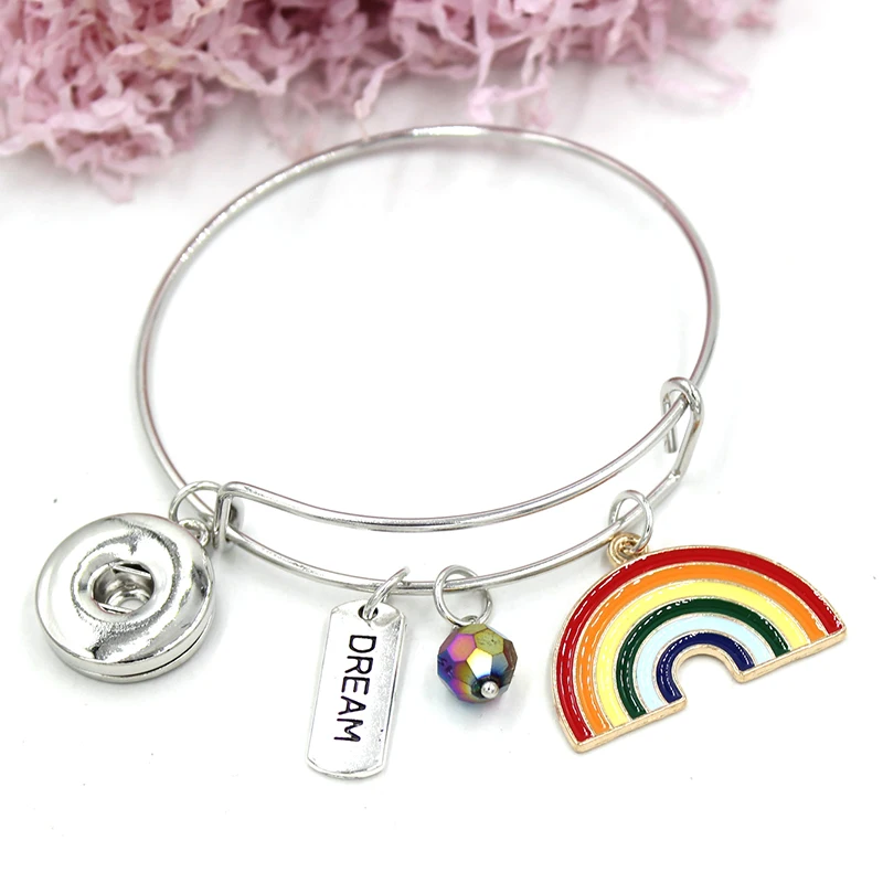 10pcs Wholesale Free Shipping Women Bracelet and Bangles Gifts Big Rainbow Charm Bracelets Expandable Wire Bangles Snaps Pulsera
10pcs Wholesale Free Shipping Women Bracelet and Bangles Gifts Big Rainbow Charm Bracelets Expandable Wire Bangles Snaps Pulsera