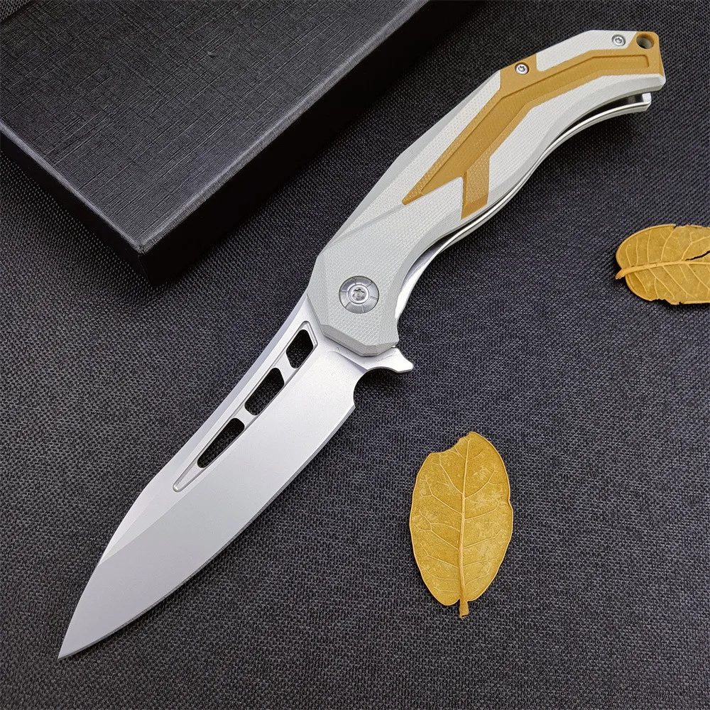 Outdoor Folding Pocket Knife Ball Bearing D2 Steel Blade G10 Handle Survival Self-defense Field Knife EDC Tool With Belt Clip
Outdoor Folding Pocket Knife Ball Bearing D2 Steel Blade G10 Handle Survival Self-defense Field Knife EDC Tool With Belt Clip