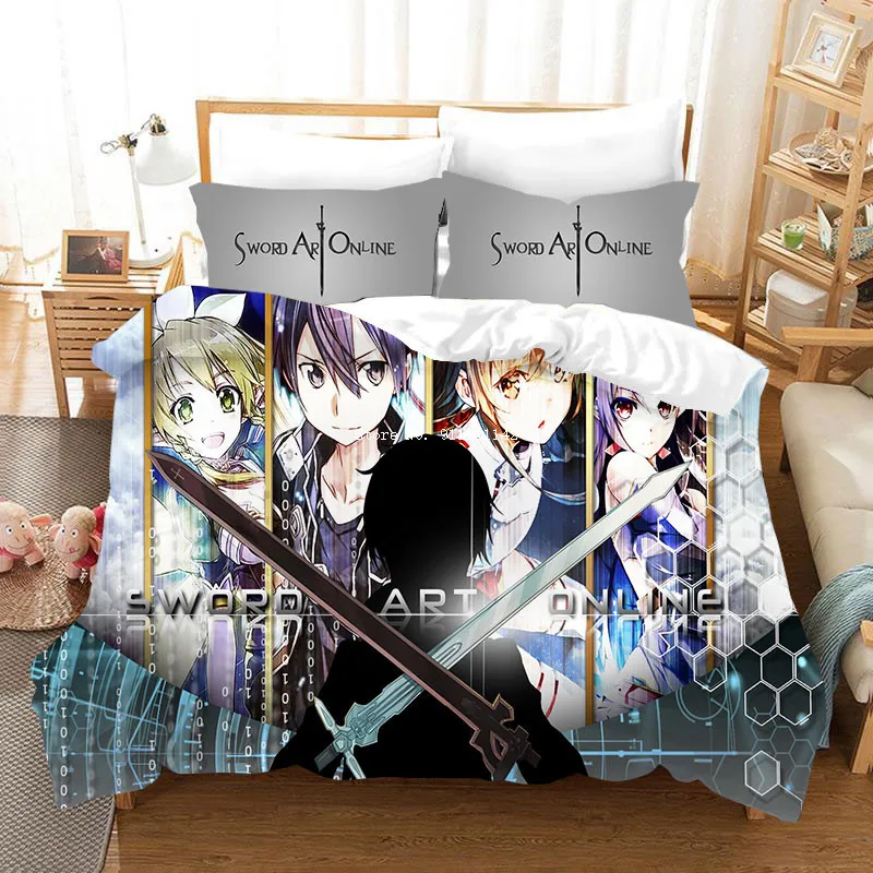Children Cartoon Duvet Set 3D Sword Magic Printed Bedding Set Anime Pattern Quilt Cover Pillowcase King Queen Size 
Children Cartoon Duvet Set 3D Sword Magic Printed Bedding Set Anime Pattern Quilt Cover Pillowcase King Queen Size