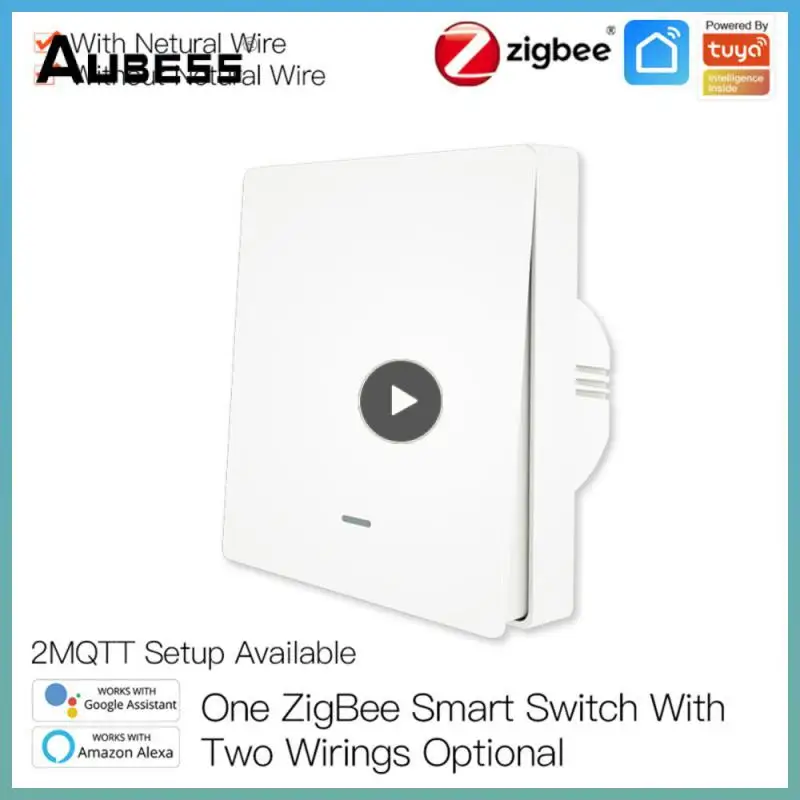 1PCS Tuya Smart Light Switch No Neutral Wire No Capacitor Needed Smart Life App 1/2/3 Gang Works with Alexa Home
1PCS Tuya Smart Light Switch No Neutral Wire No Capacitor Needed Smart Life App 1/2/3 Gang Works with Alexa Home