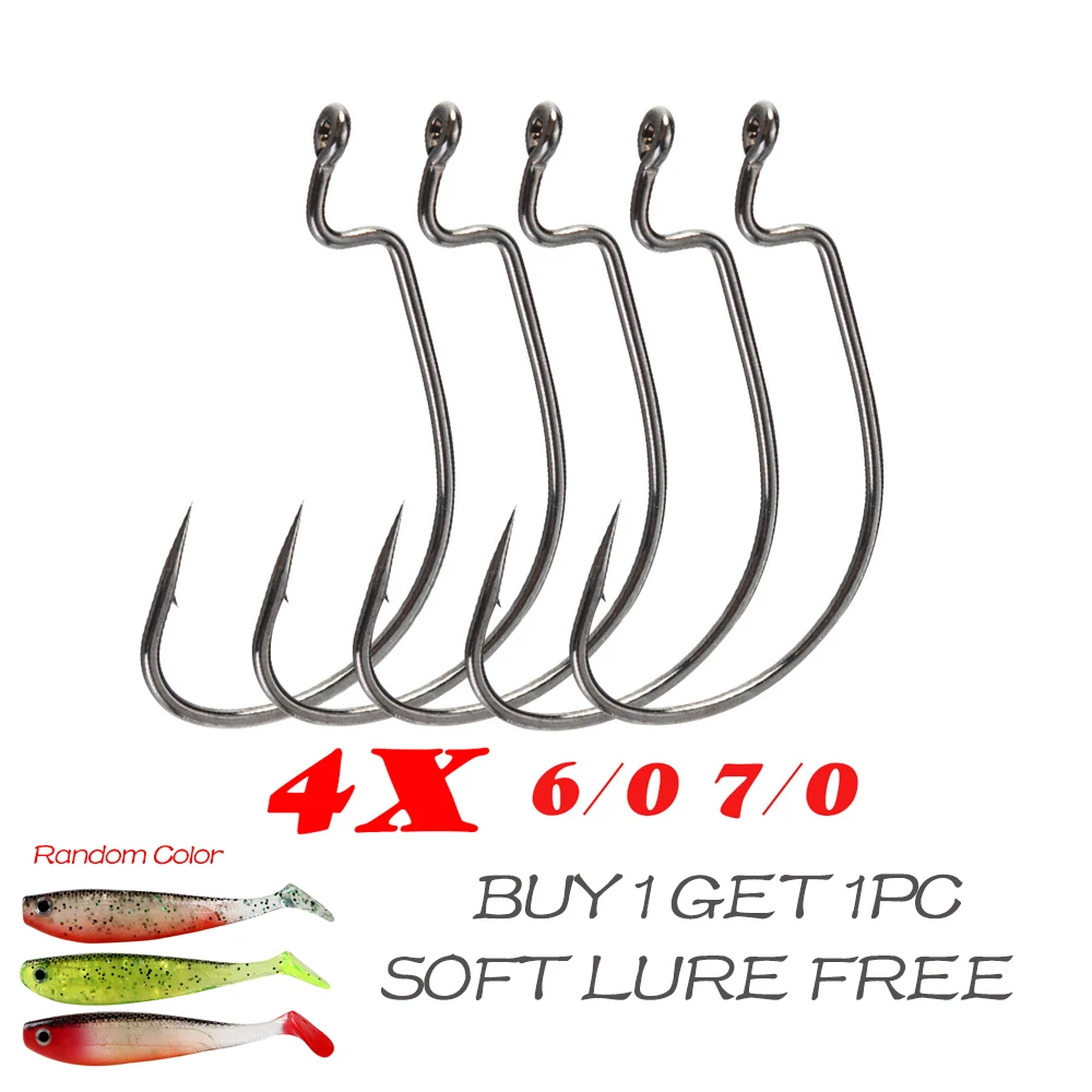 TEUKIM Black Diamond 4X 6/0 7/0 Wide Belly Crank Hook Luya Fishing Hooks Soft Bait Hook Reinforced Triangular Hook Pointed Hook
TEUKIM Black Diamond 4X 6/0 7/0 Wide Belly Crank Hook Luya Fishing Hooks Soft Bait Hook Reinforced Triangular Hook Pointed Hook